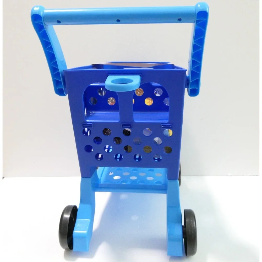 PlayRight Play Food Shopping Cart w/ Folding Handle + Mini Walgreens Products